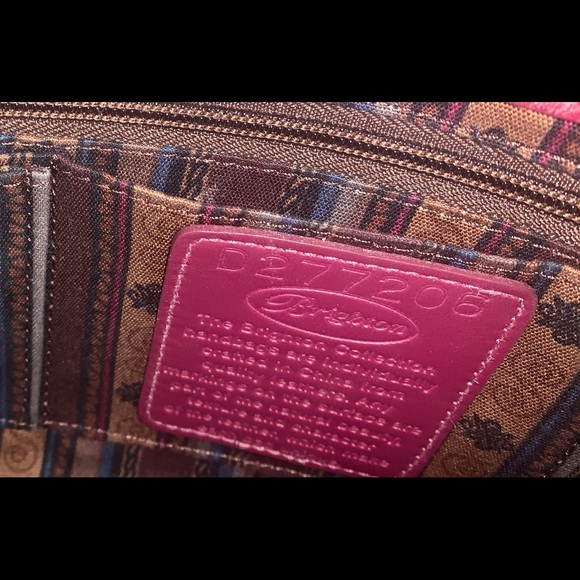 Wine color leather Brighton Handbag - Picture 5 of 8